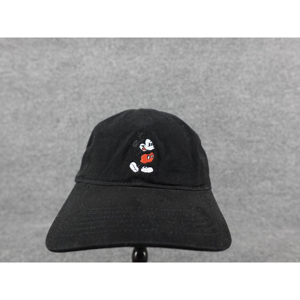 Disney Mickey Mouse Baseball Cap Unisex OS Black Embroidered Dad Hat